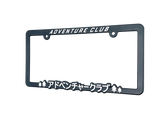 Japanese License Plate Frame "Adventure Club" by Wonder Plate Frames