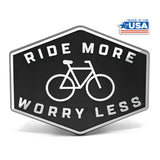 Bike Tow Hitch Plug Cover for 2" Receivers "Ride More, Worry Less" by Wonder Plate Frames™